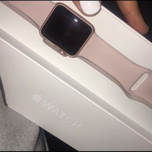 Rose gold Apple Watch